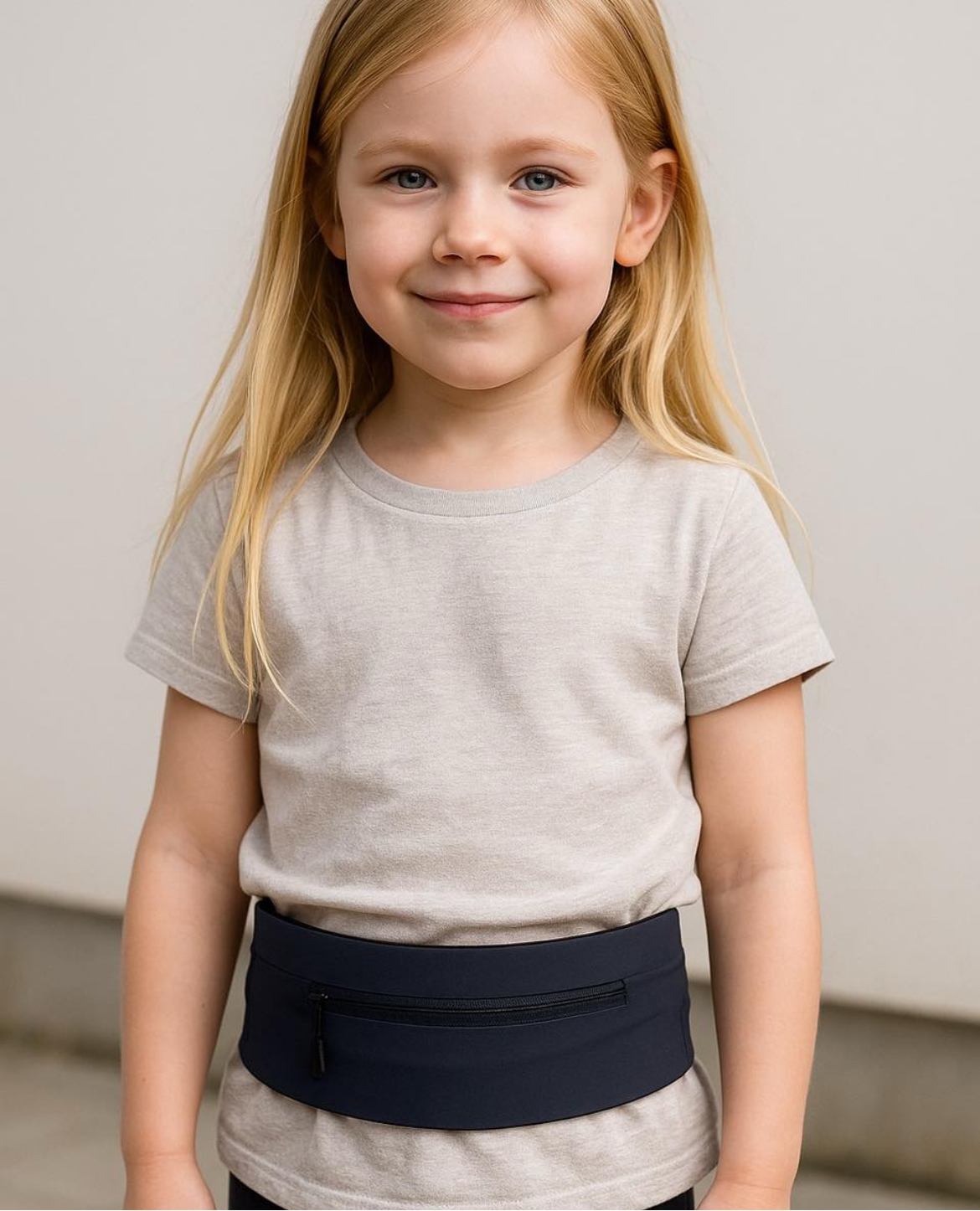 Justerbart bälte med dragkedja